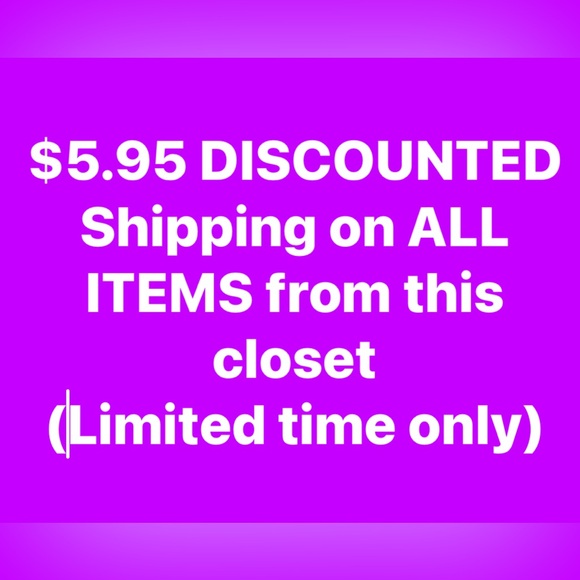 Limited time only  $5.95 Shipping on any items from this closet!! - Picture 1 of 1